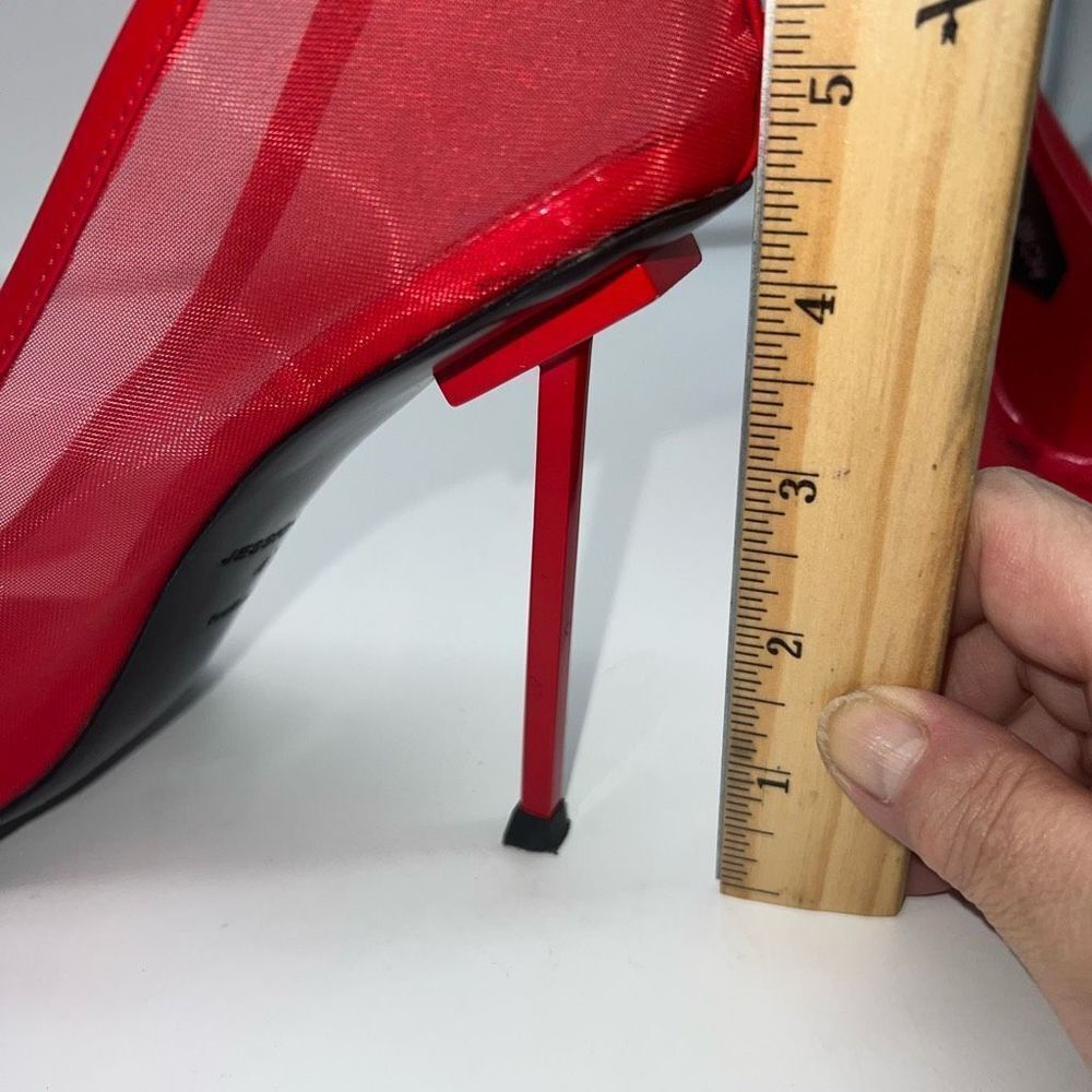 Jessica Rich Mesh Stiletto in Red Size 41 - Picture 16 of 16
